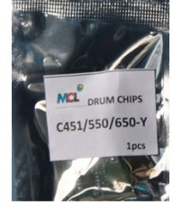Bizhub C451 C550 C650  Yellow Drum Chip
